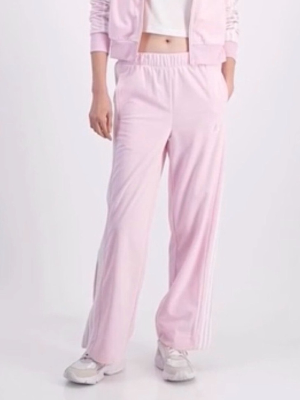 Women's Pink Adidas Y2K Glam Track Pant ONLY - Lightweight Casual